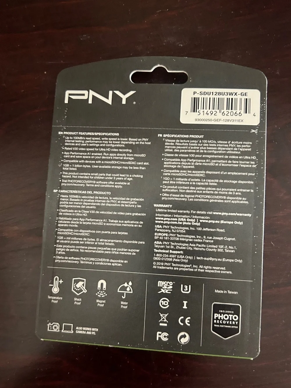 128GB Elite-X microSDXC Memory Card - Black/Green open box ONLY Adapter